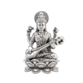 Antique Silver Goddess Saraswati Idol