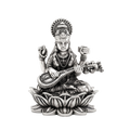 Antique Silver Goddess Maa Saraswati Idol