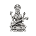 Pure Silver Goddess Saraswati Idol