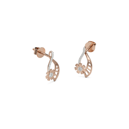 18K Feba Diamond Gold Earring