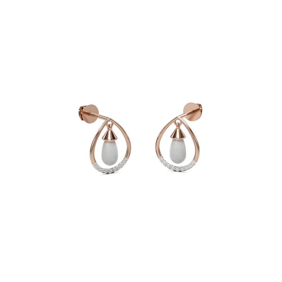 18K Bhavini Diamond Gold Earring