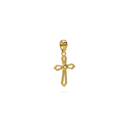 22K Cross Sine Gold Pendant