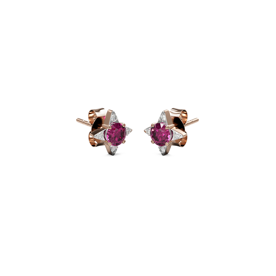 18K Abhitraya Diamond Gold Earring