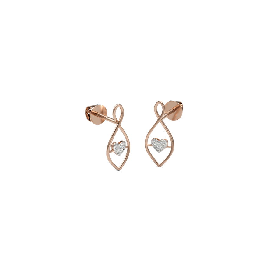 18K Farheena Diamond Gold Earring