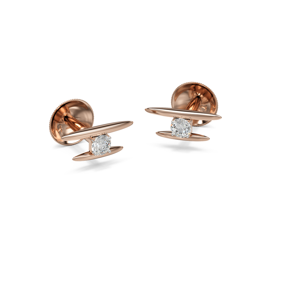 18K Twisha Gold Earring