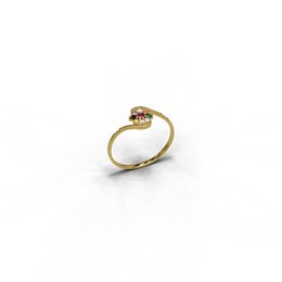 22K Navaratna 7 Gold Ring