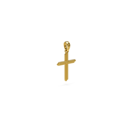 22K Double Layered Cross Pendant