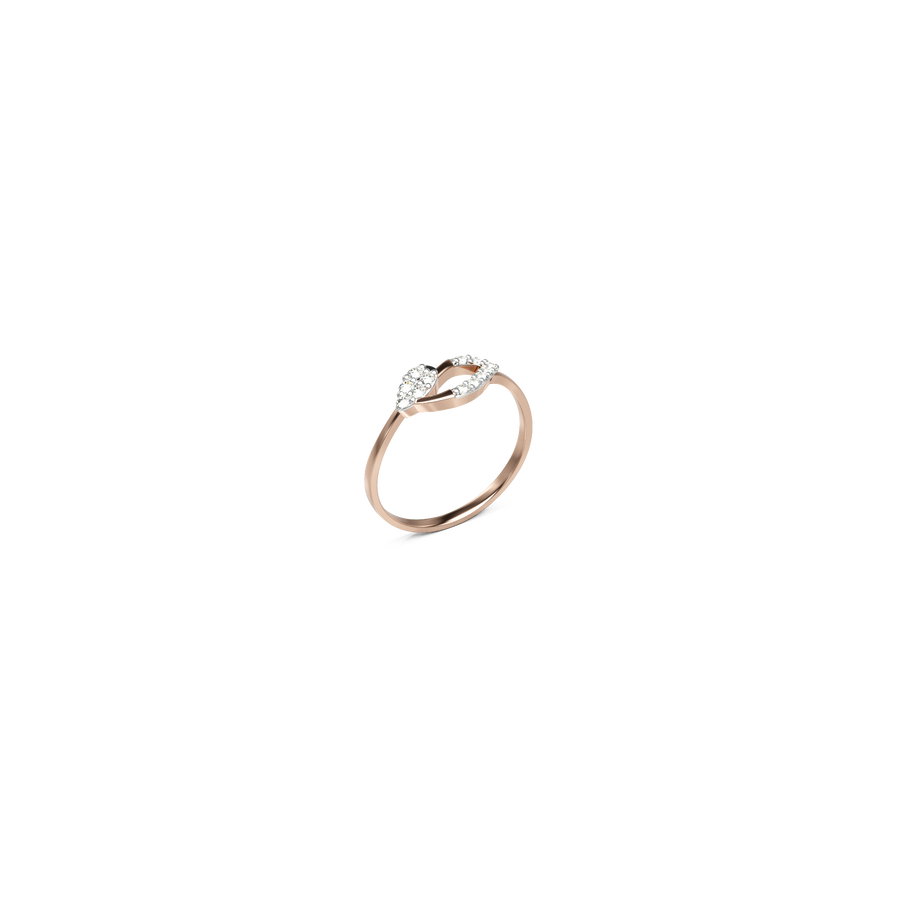 18K Krithika Diamond Gold Ring