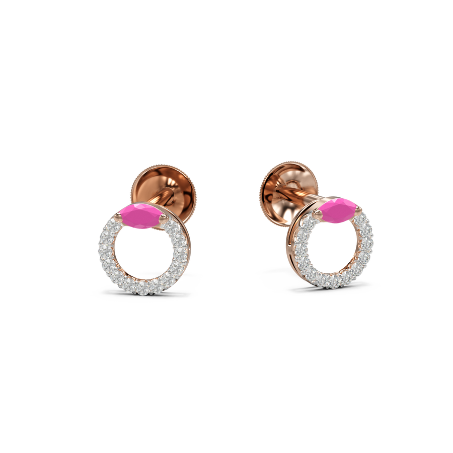 18K Purva Gold Earring