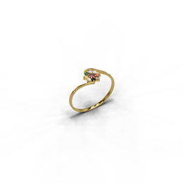 22K Navaratna 8 Gold Ring