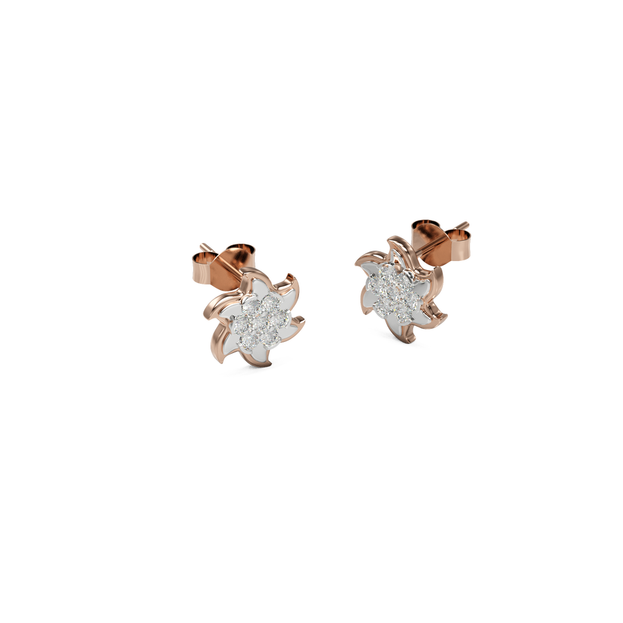 18K Anura Diamond Gold Earring