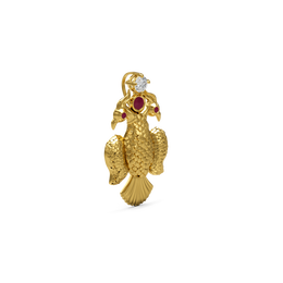 22K Bird Gold Pendant