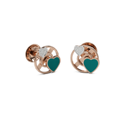 18K Ojal Gold Earring