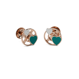 18K Ojal Gold Earring