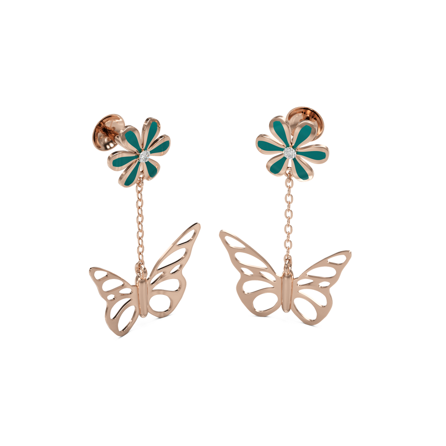 18K Qiana Gold Earring