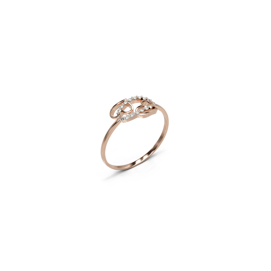 18K Daksha Daimond Gold Ring