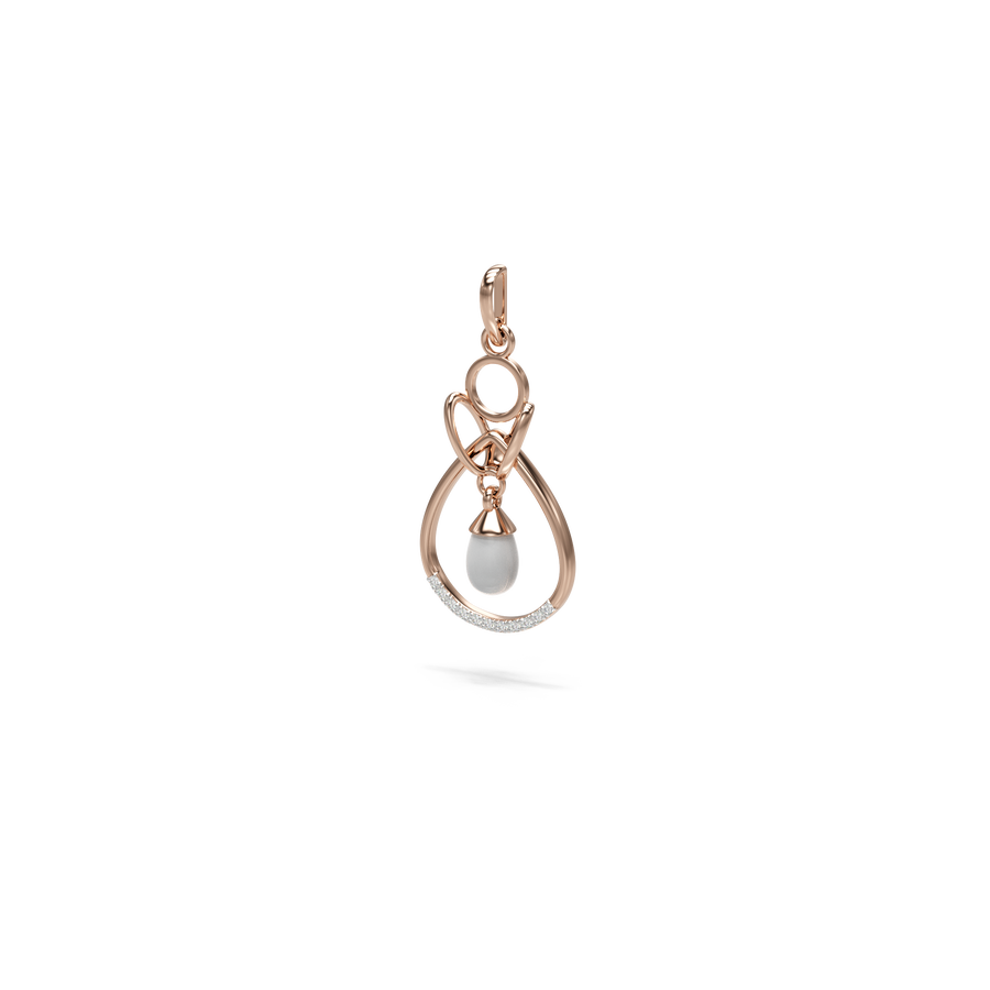 18K Linya Diamond Gold Pendant