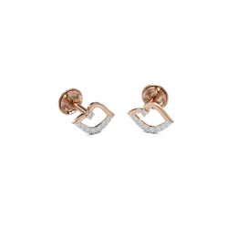 18K Ganga Daimond Gold Earring