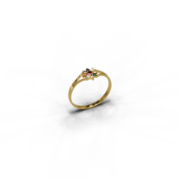 22K Navaratna 4 Gold Ring