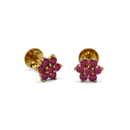 22K Nofa Gold Earring