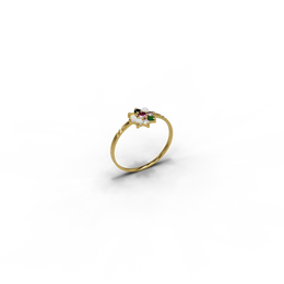 22K Navaratna 5 Gold Ring