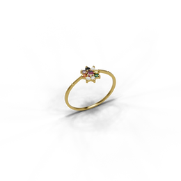 22K Navaratna 6 Gold Ring