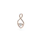 18K Willow Diamond Gold Pendant