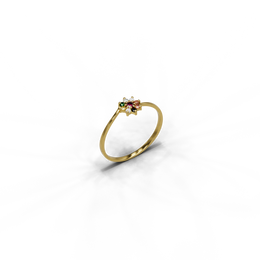 22K Navaratna 10 Gold Ring