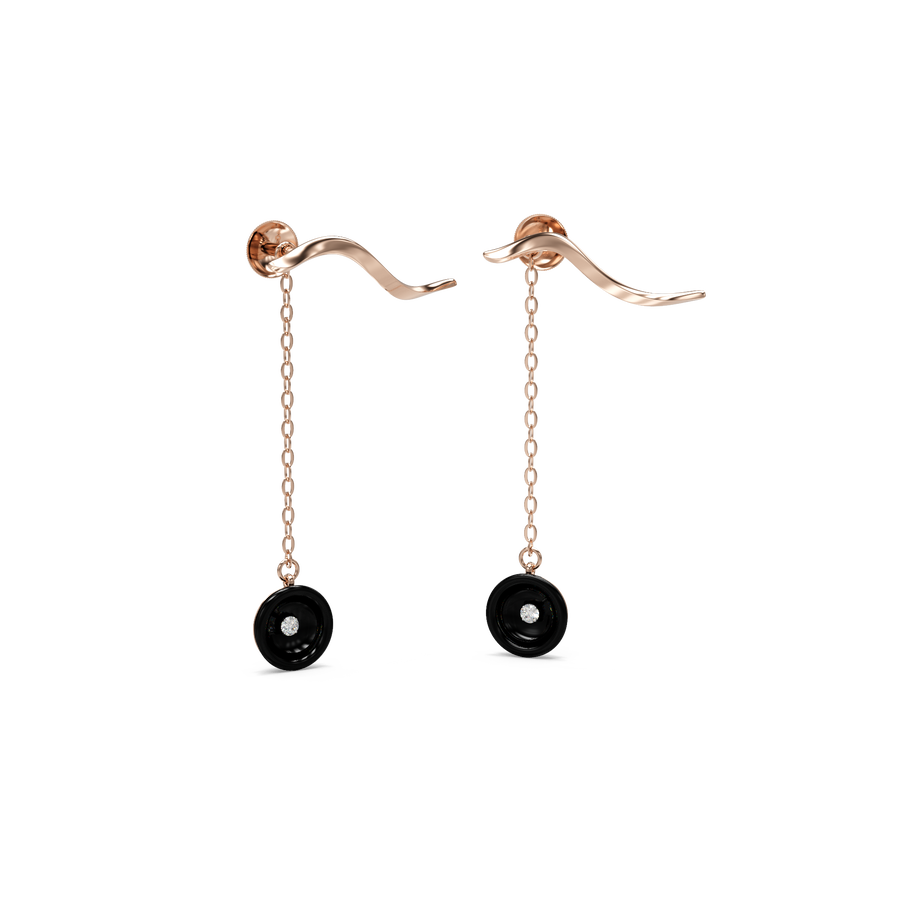 18K Kolten Gold Earring
