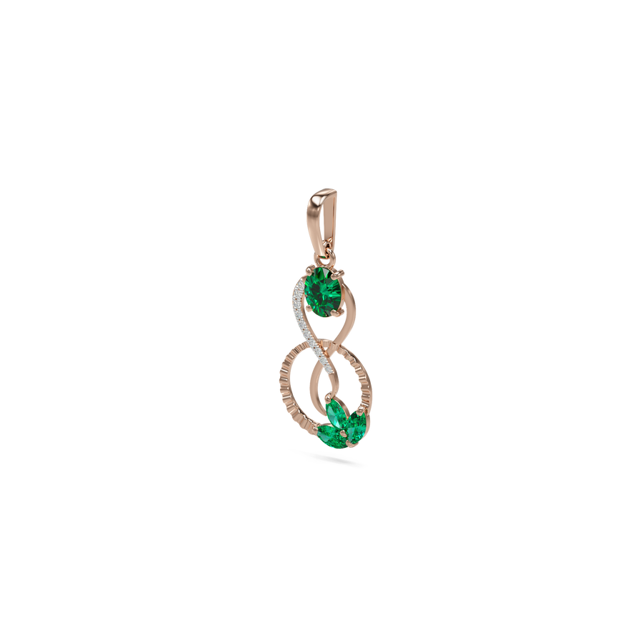18K Garima Diamond Gold Pendant