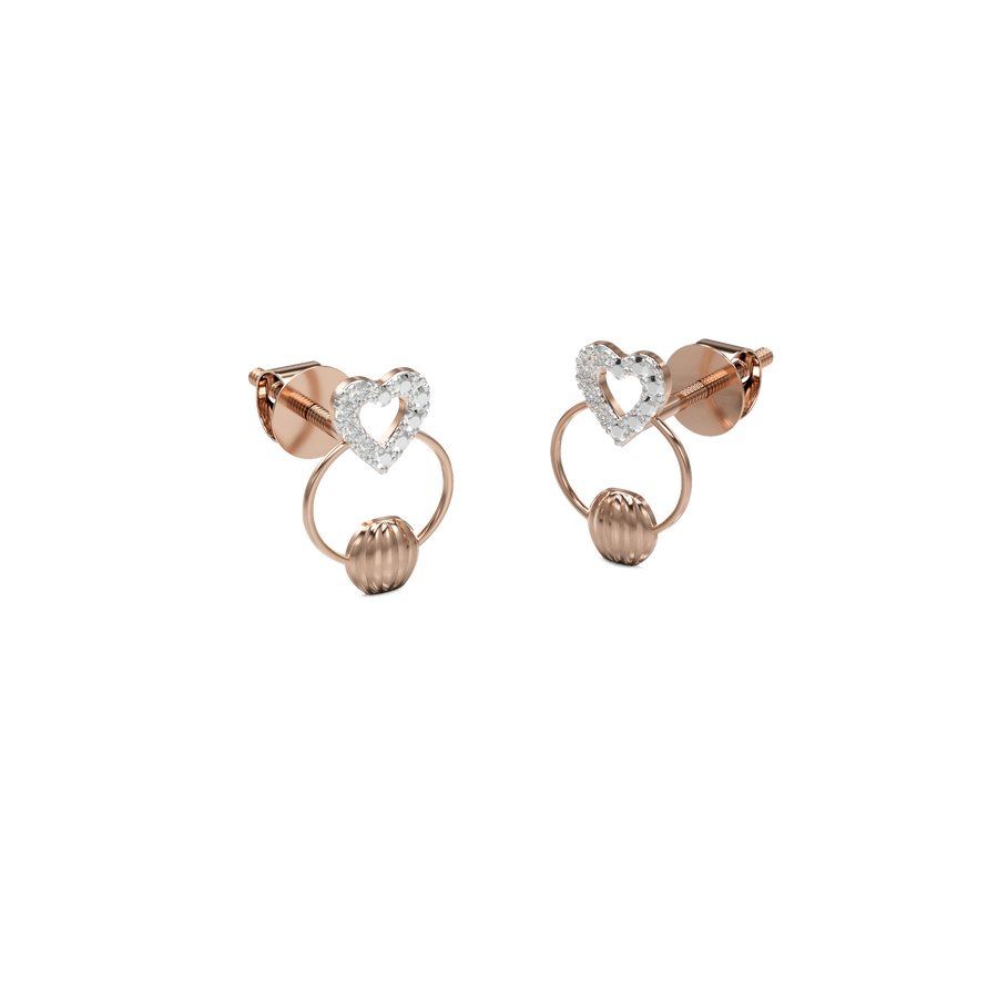 18K Fida Diamond Gold Earring