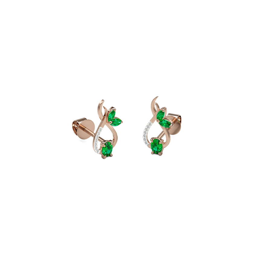18K Falguni Diamond Gold Earring