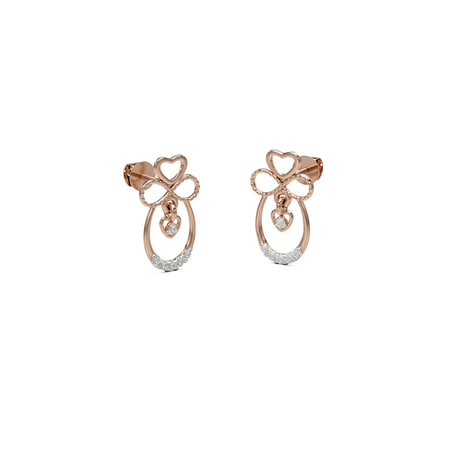 18K Bharka Daimond Gold Earring