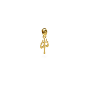 22K Trishool Gold Pendant