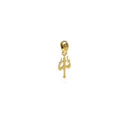 22K Trishool Gold Pendant