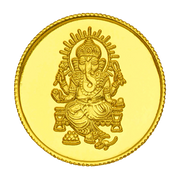 22kt 4g Lord Ganesha Gold Coin