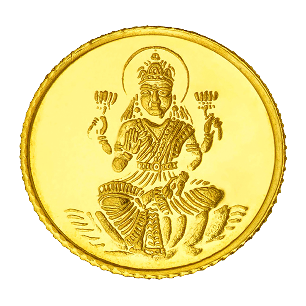 22kt 1g Goddess Lakshmi Gold Coin – Bhima Jewellery