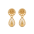 22K Willow Gold Earring