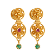 22K Aradhana Gold Earring