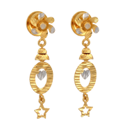 22K Hridaan Gold Earring