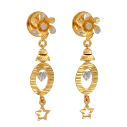 22K Hridaan Gold Earring