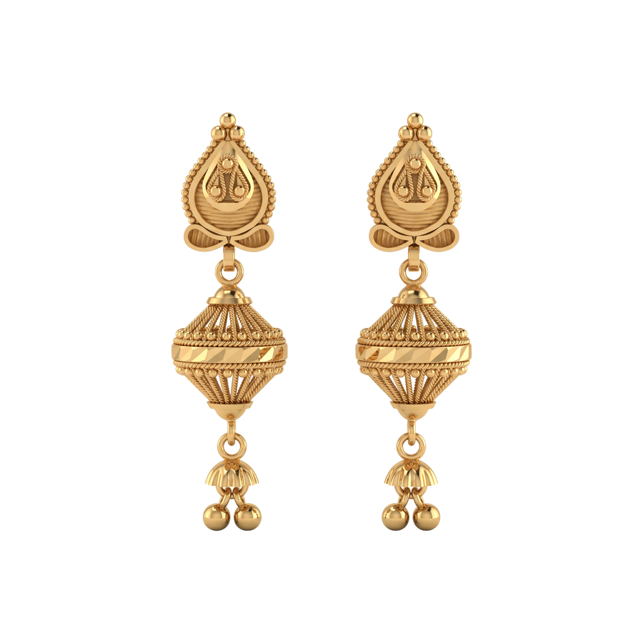 22K Wrenley Gold Earring