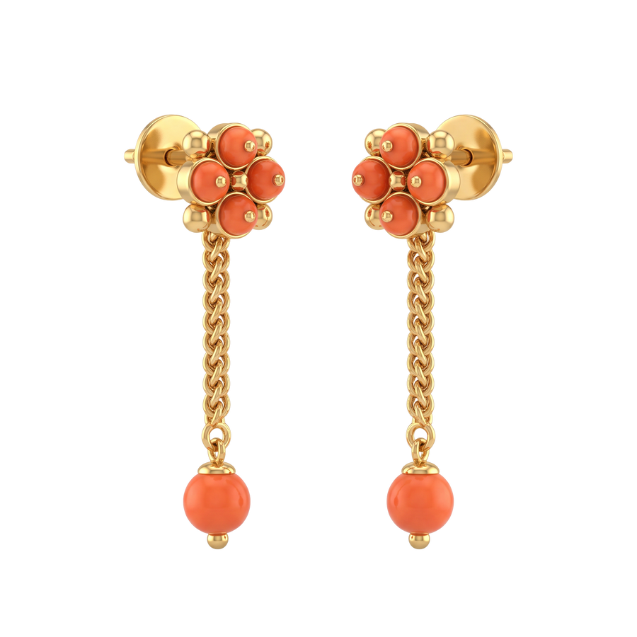 22K Hazel Gold Earring