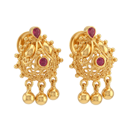 22K Ozzy Gold Earring