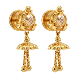 22K  Zaid Gold Earring