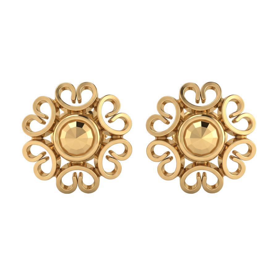 22K Aaliyah Gold Earring