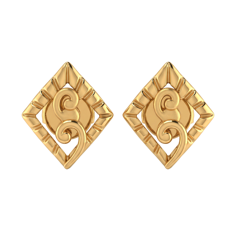 22K Lucille Gold Earring