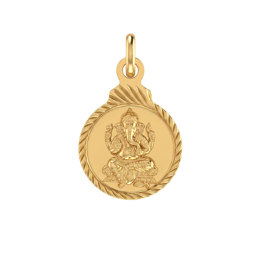 22K  Vinayak Gold Pendant