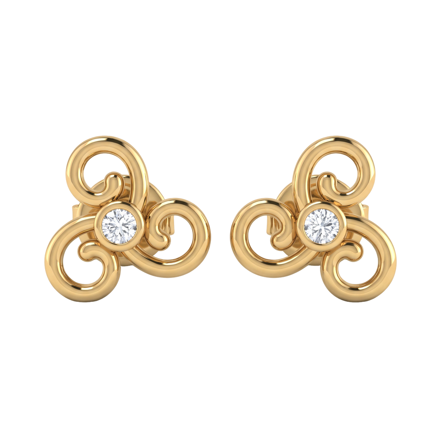 22K Jocelyn Gold Earring
