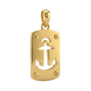 22K Etched Gold Locket